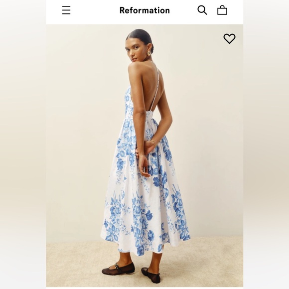 Reformation Percy linen dress in “Vienna” - Picture 1 of 5